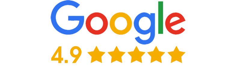 sell-to-bobby-reviews Google logo with 4.9-star rating and five gold stars, representing high customer satisfaction for Sell